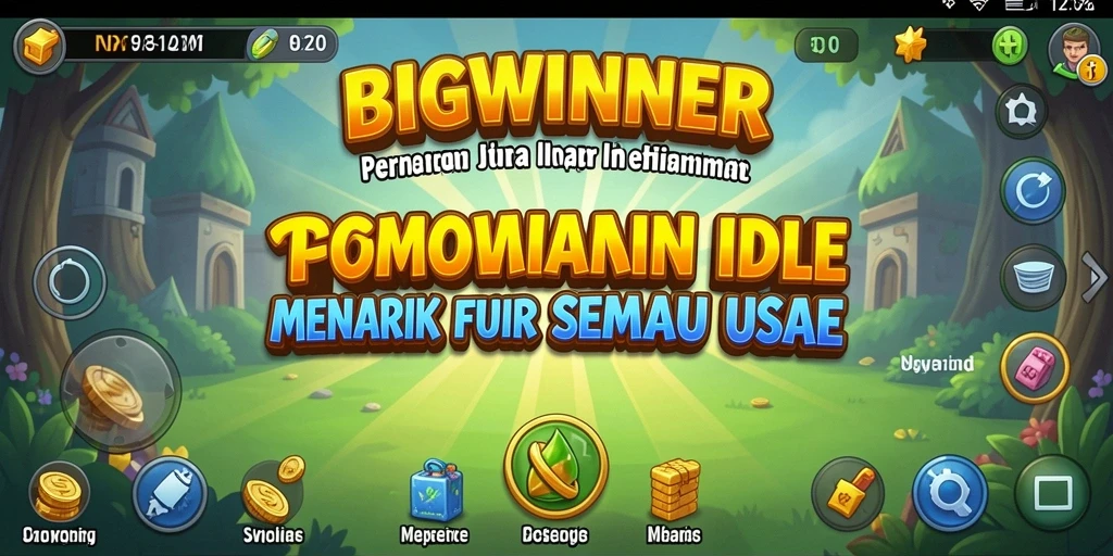 Tangkapan layar utama menunjukkan gameplay seru dari BIGWINNER.