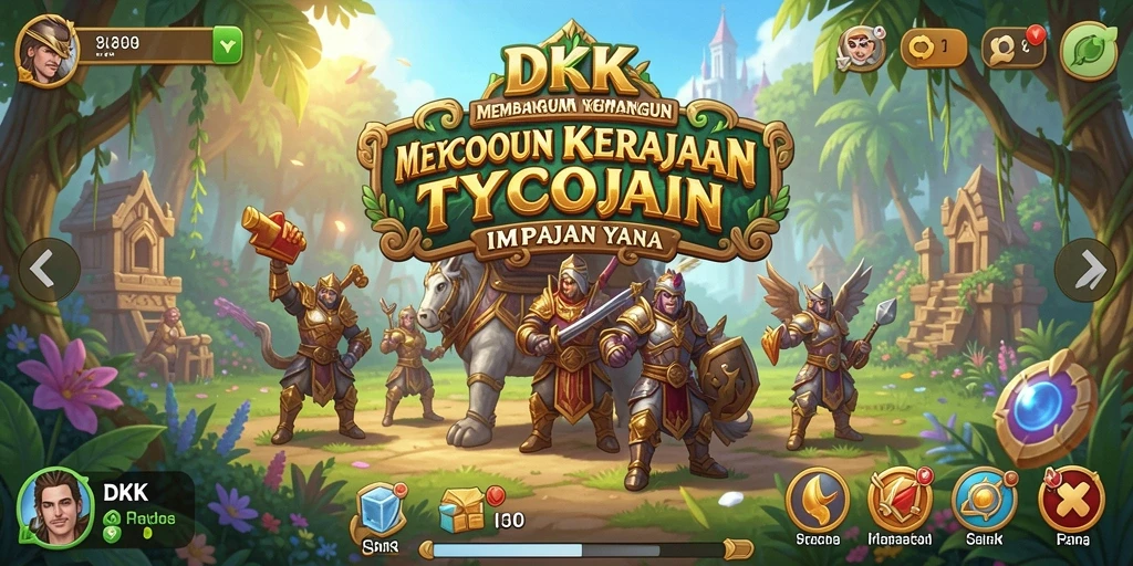 Menampilkan gameplay seru saat membangun bisnis Tycoon.