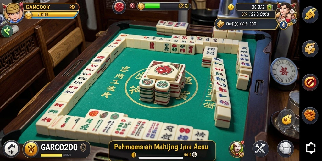 Tampilan menarik dari gameplay GARCO200 dengan elemen Mahjong.