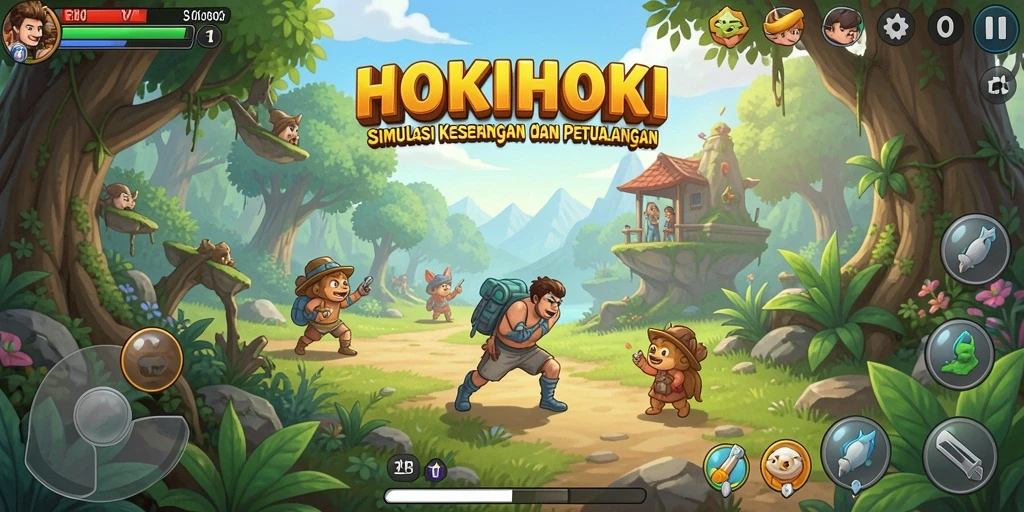 Tampilan gameplay HOKIHOKI yang menarik dan interaktif.