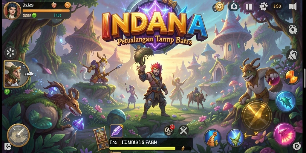 Tampilan gameplay INDAAA yang penuh petualangan dan tantangan.