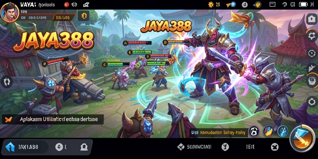 Screenshot utama JAYA388 menunjukkan antarmuka pengguna yang sederhana dan fungsional.