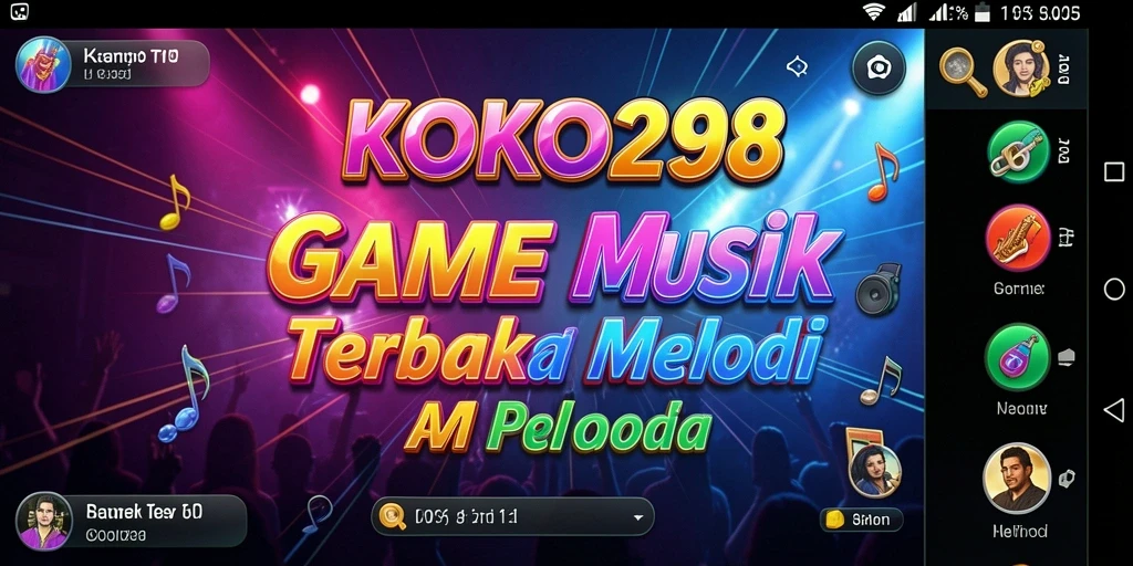 Tampilan gameplay menarik dalam KOKO288 dengan berbagai pilihan lagu.