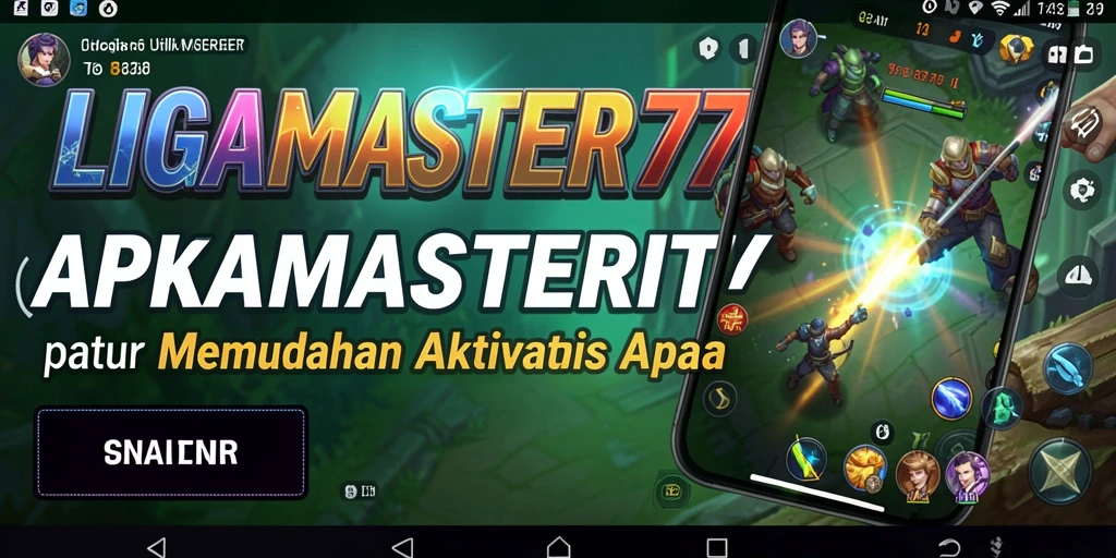 Tampilan antarmuka LIGAMASTER77 yang sederhana dan fungsional.