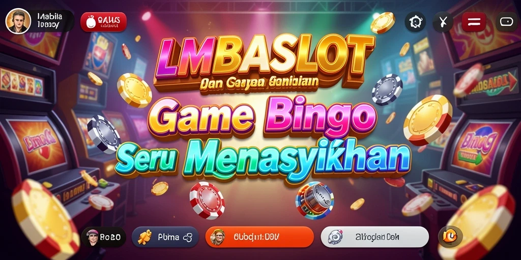 Tampilan gameplay menarik dari LMBASLOT yang menampilkan suasana bingo.