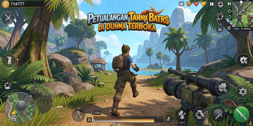 Tampilan menakjubkan dari gameplay TYA777 di dunia terbuka.