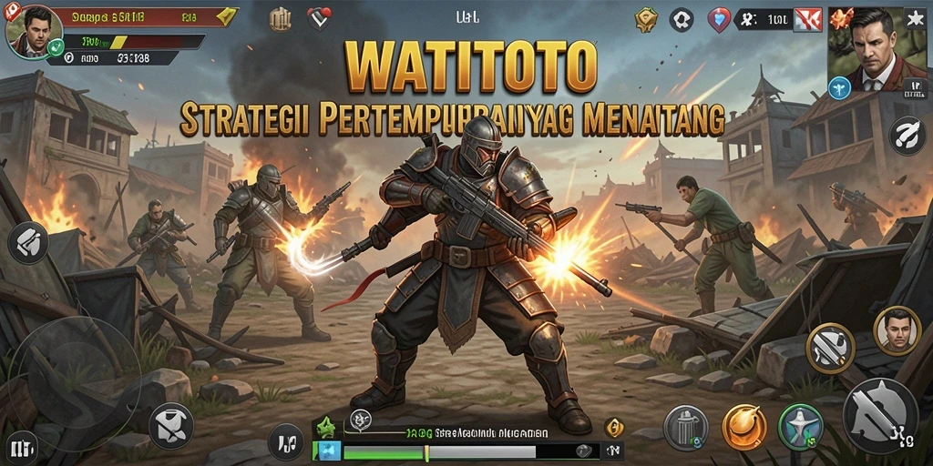 Tampilan gameplay menarik dari WATITOTO dengan pertempuran strategis.