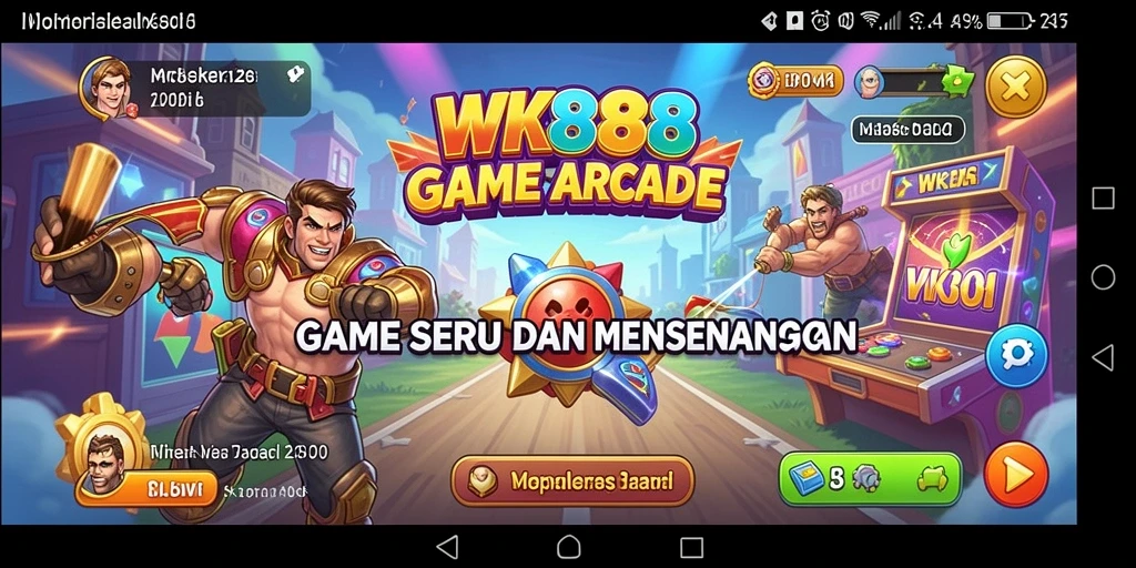 Screenshot gameplay WK888 yang menampilkan aksi Arcade yang seru.