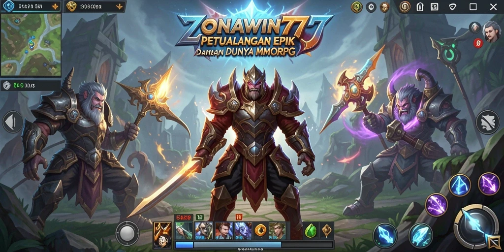 Tampilan gameplay ZONAWIN777 yang seru dan mendebarkan di dunia MMORPG.